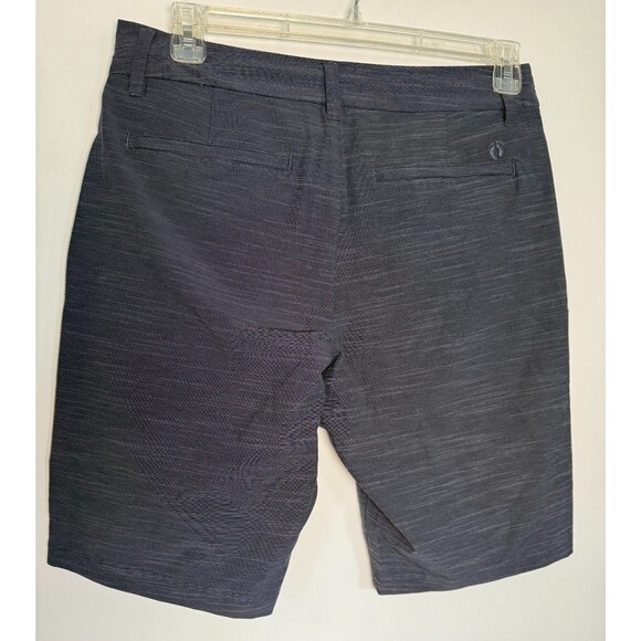 Hang Ten Men's Sz 32 Hiking Golf Shorts Stretch Blue Flat Front - Picture 2 of 5